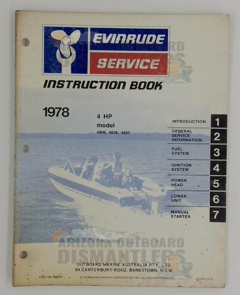 096502 – Evinrude 1978 4 HP Service/Instruction Manual